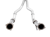 AWE Track Edition Exhaust for Audi B9 RS 5 Sportback - Resonated - Diamond Black RS-style Tips - out of package